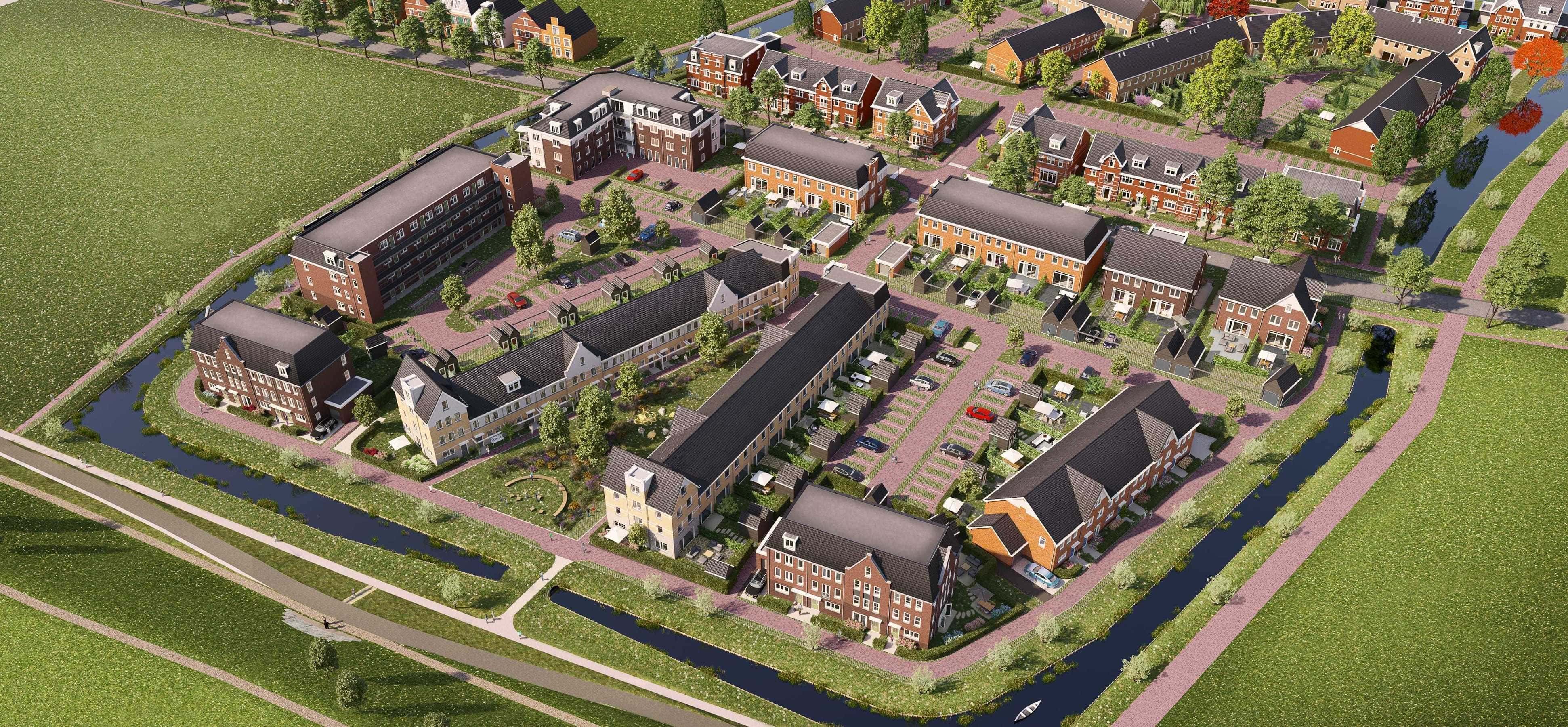 Parksingel Impressie Wilgenrijk Vogelvlucht